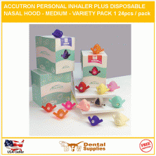 ACCUTRON PERSONAL INHALER PLUS DISPOSABLE NASAL HOOD - SMALL - VARIETY PACK  1 24pcs