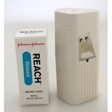 J&J REACH® DENTAL FLOSS - PROFESSIONAL SIZE - Dental Floss, Waxed, 200 yds + 1 Dispenser