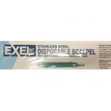 10 Exel disposable Sterile Stainless Steel Surgical Scalpels w Handle sz #22