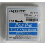 4 x 100 Poly Mixing Pads Dental Craft Hobby Poly Epoxy Glue Composite 3"x3"  