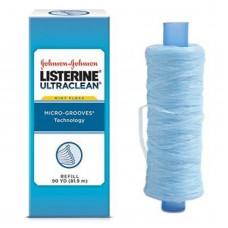 2 Listerine Ultraclean mint floss professional refill spool, 90yds +1Dispenser