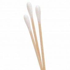 100 Pc Cotton Swab Applicator Q-tip Swabs 3" Wood Handle - US SELLER