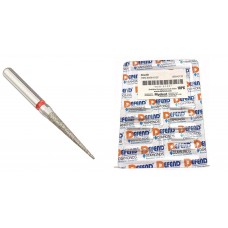 Defend Diamond Burs Needle 858-012F Fine Red,  10 Burs / pack